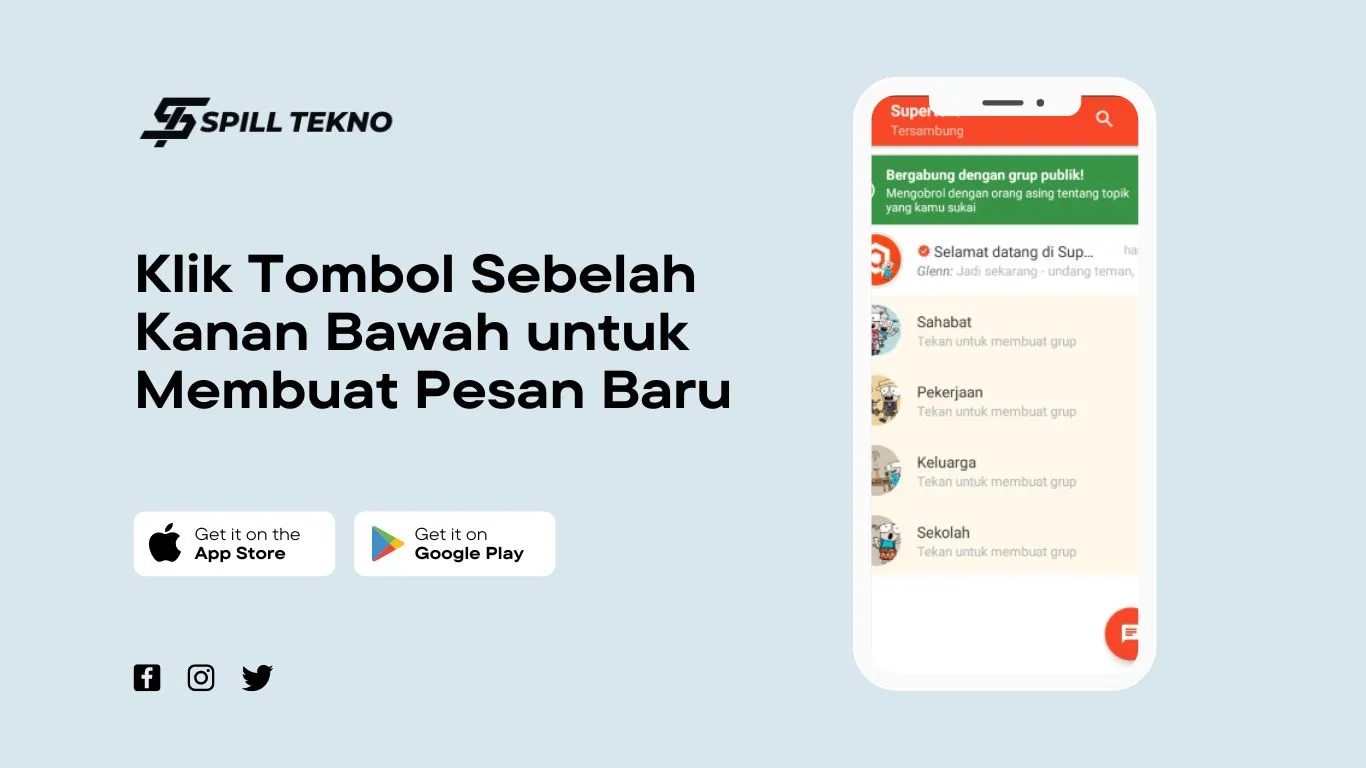 membuat pesan baru supertext