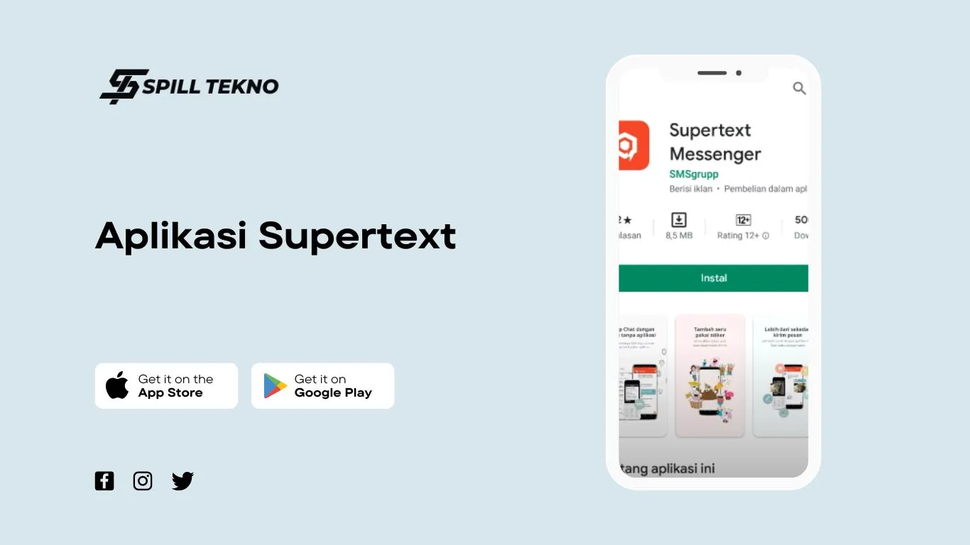 install aplikasi supertext