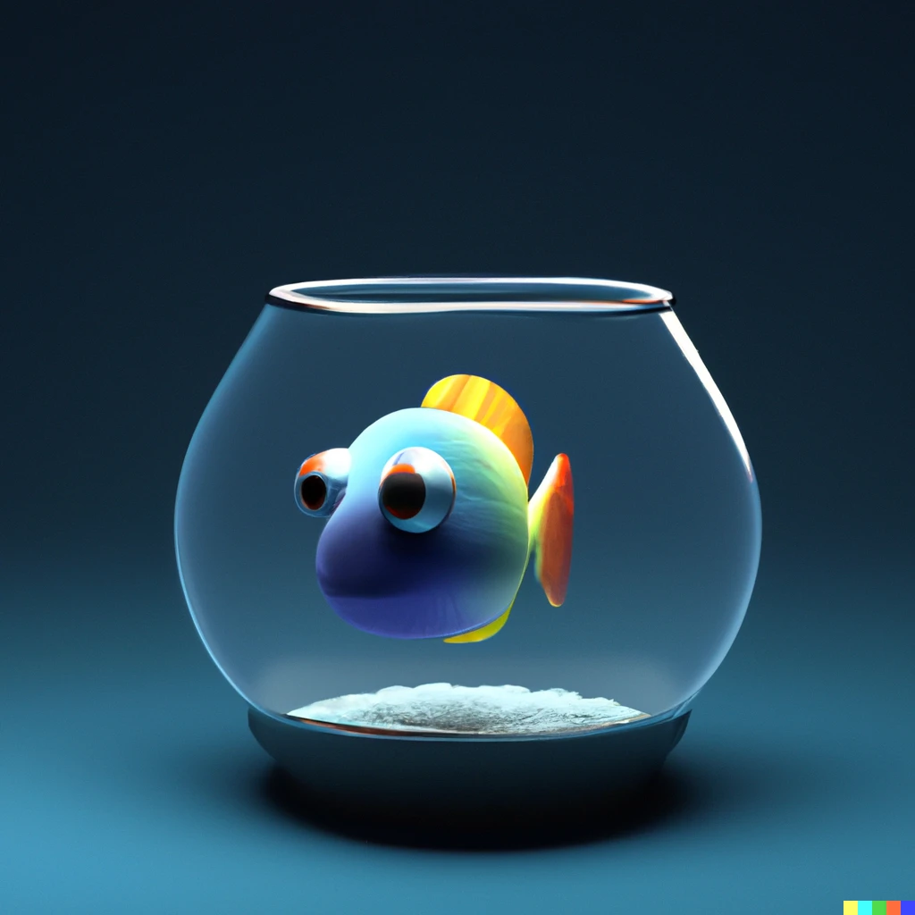 ikan dalam aquarium