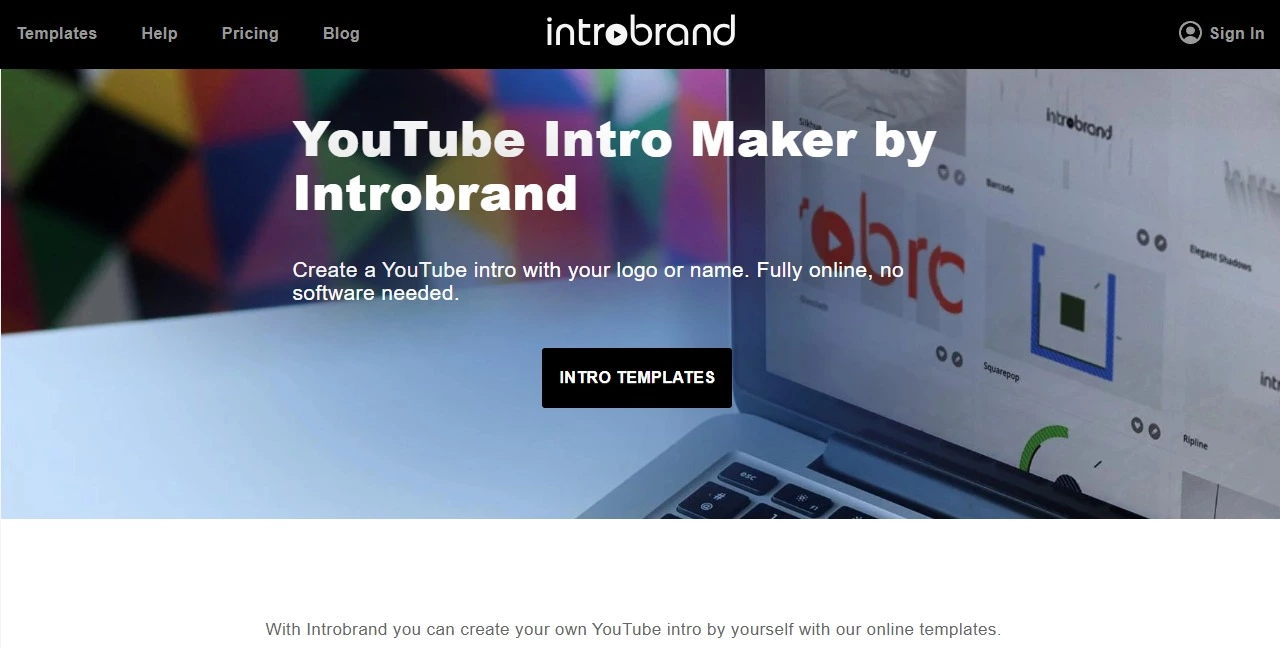 introbrand.com youtube intro maker