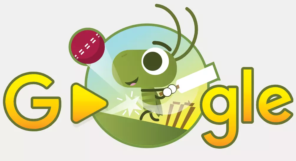 Doodle Cricket game gratis di google