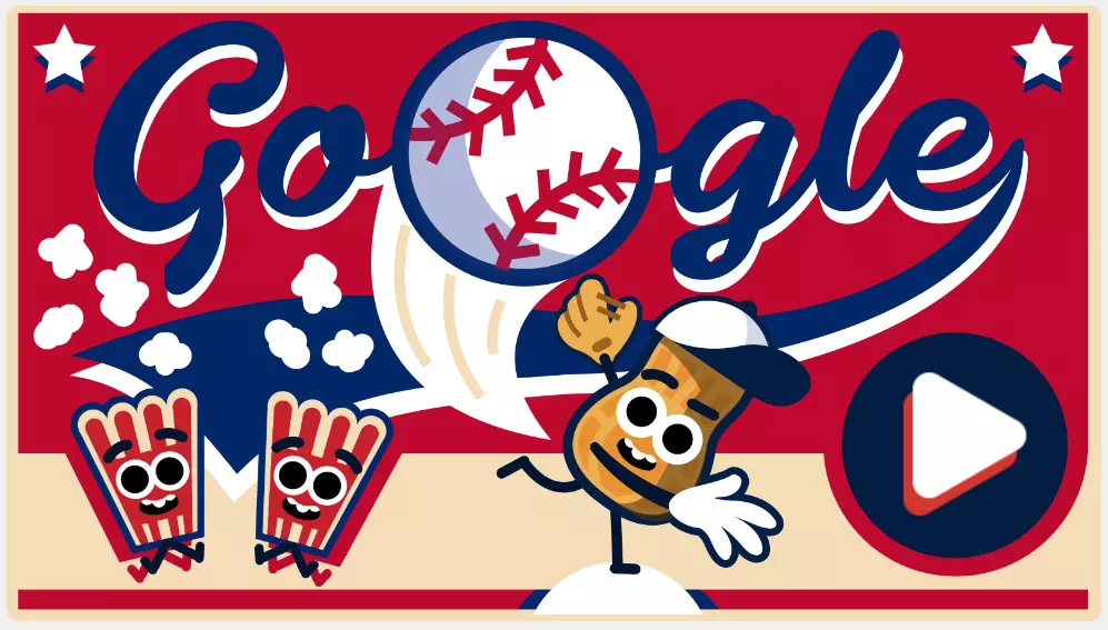 Doodle Google Baseball game gratis di google