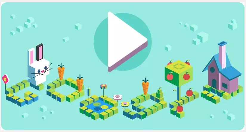 Merayakan 50 Tahun Kids Coding game gratis di google