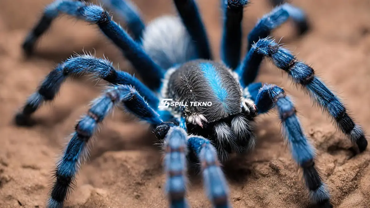 Tarantula Biru Super Langka Ditemukan Youtuber Asal Thailand