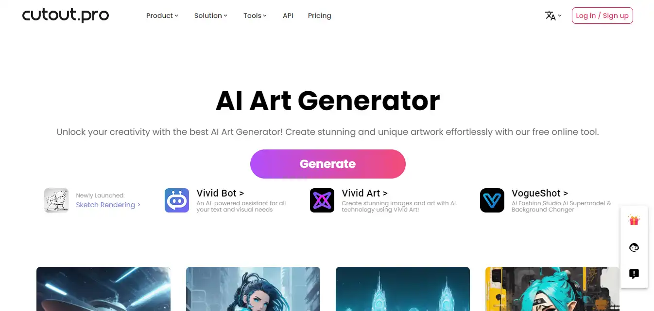 Free AI Art Generator - Create Cool Easy Drawings AI Pembuat Ilustrasi Otomatis
