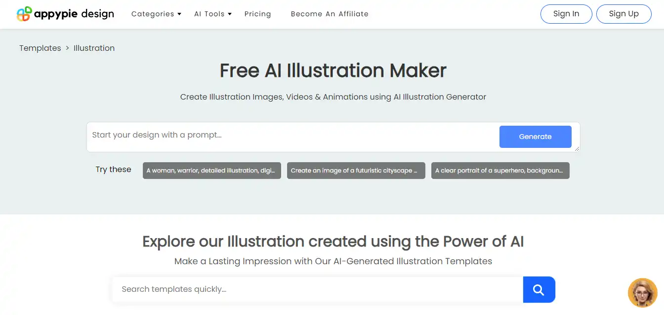 Free AI Illustration Maker Create AI-generated