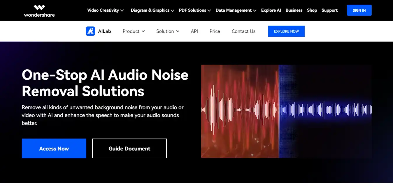 One-Stop AI Audio Noise Removal Solutions