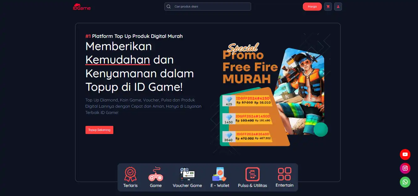 IDGame Mitra Terpercaya Anda untuk Top Up Game