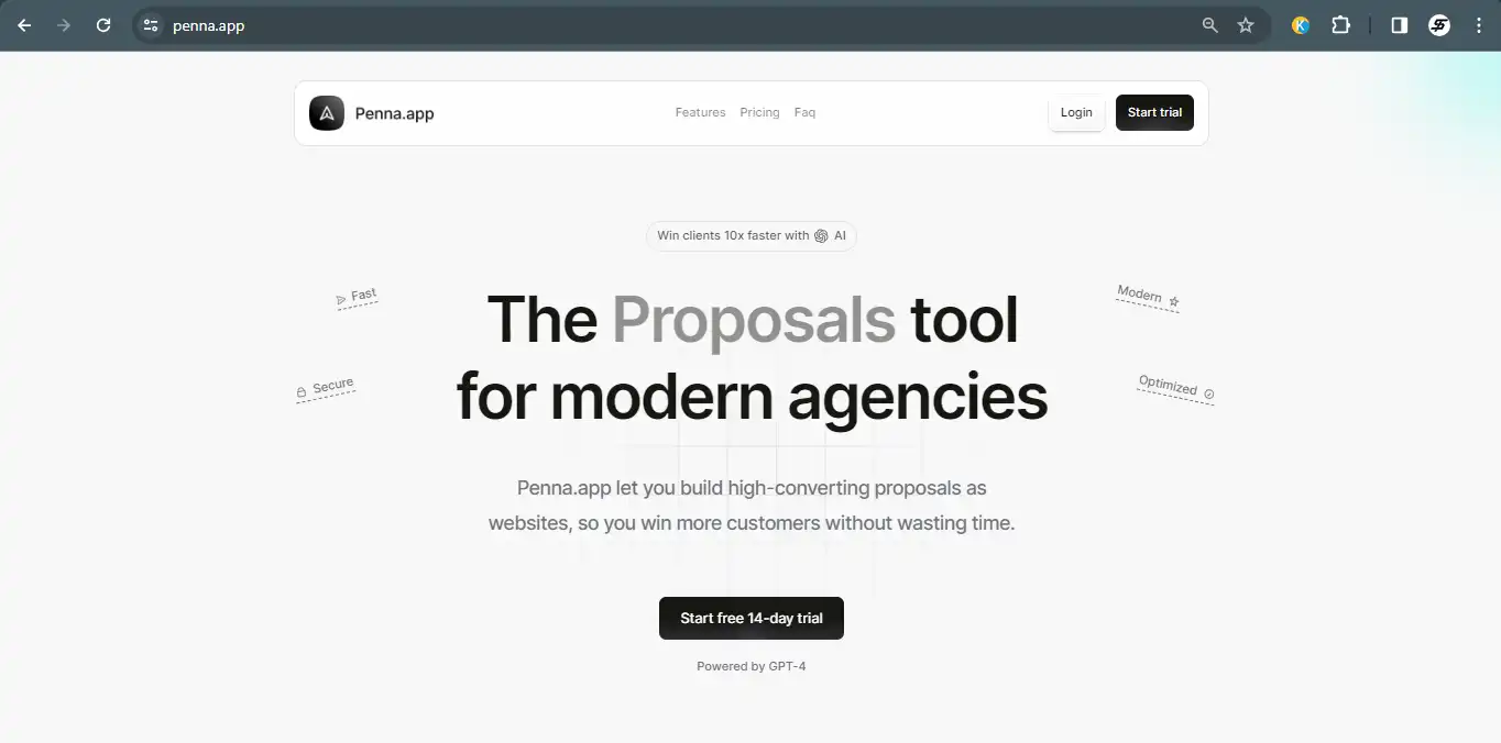 Penna.app - ai untuk membuat proposal