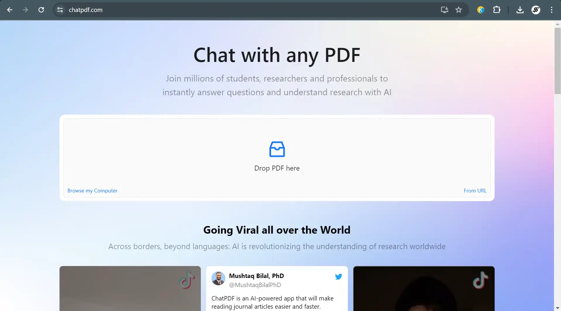 ChatPDF – AI untuk Merangkum PDF Terbaik Dengan Pertanyaan
