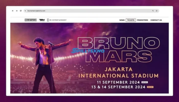 Link dan Cara War Beli Tiket Konser Bruno Mars Jakarta 2024