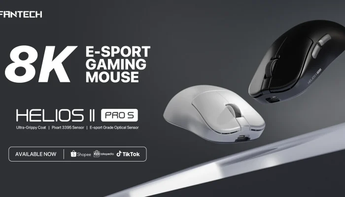 Fantech Helios II Pro S XD3V3: Mouse Gaming Terbaru dengan Fitur 8K Polling Rate!