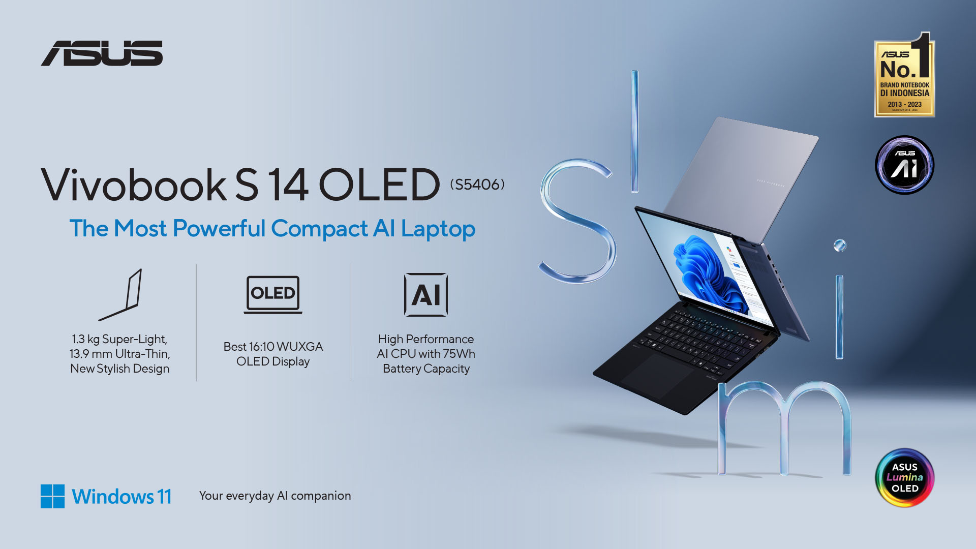 Mengenal ASUS Vivobook S 14 OLED (S5406) Laptop Tipis dengan Fitur Beragam