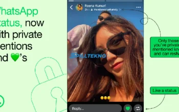 Fitur Terbaru WhatsApp: Like dan Mention di Status