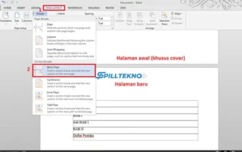 Cara Membuat Halaman Berbeda di Word dalam Satu File dengan Mudah