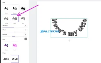 Cara Mudah Membuat Tulisan Melengkung di Canva
