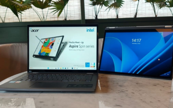 Laptop Convertible Acer Aspire Spin 14 Perangkat Mainstream Andal dengan Prosesor Intel Generasi ke-1