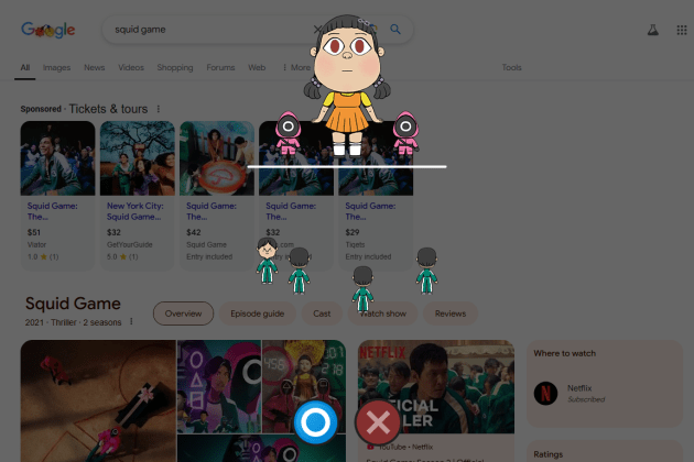 Cara Bermain Green Light Red Light Squid Game di Google Seru Banget dan Gratis!