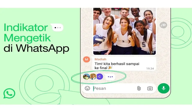 Fitur Ikon Mengetik Baru di WhatsApp Tiga Titik yang Mengasyikkan