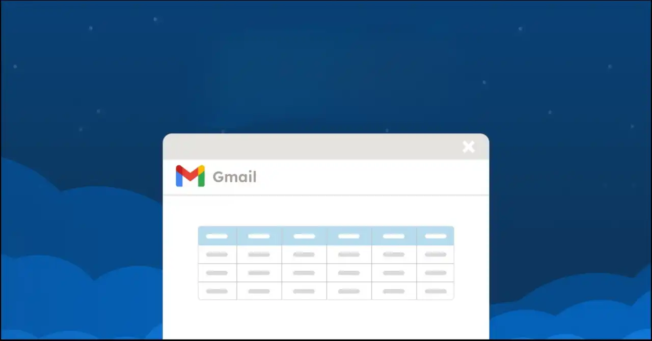 Cara Memasukkan Tabel di Pesan Gmail dengan Mudah