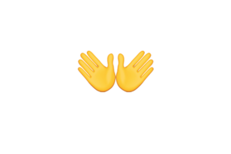 Emoji Tangan Terbuka
