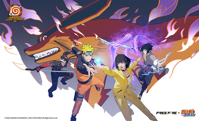 Free Fire x Naruto Shippuden Hadir dengan Banyak Item Menarik