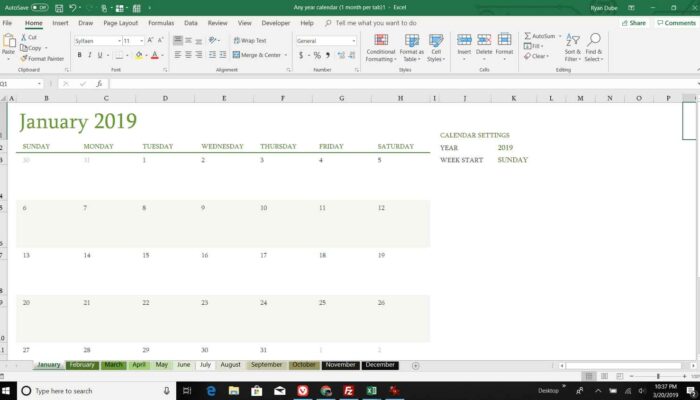 Cara Buat Kalender Otomatis di Microsoft Excel Tanpa Ribet