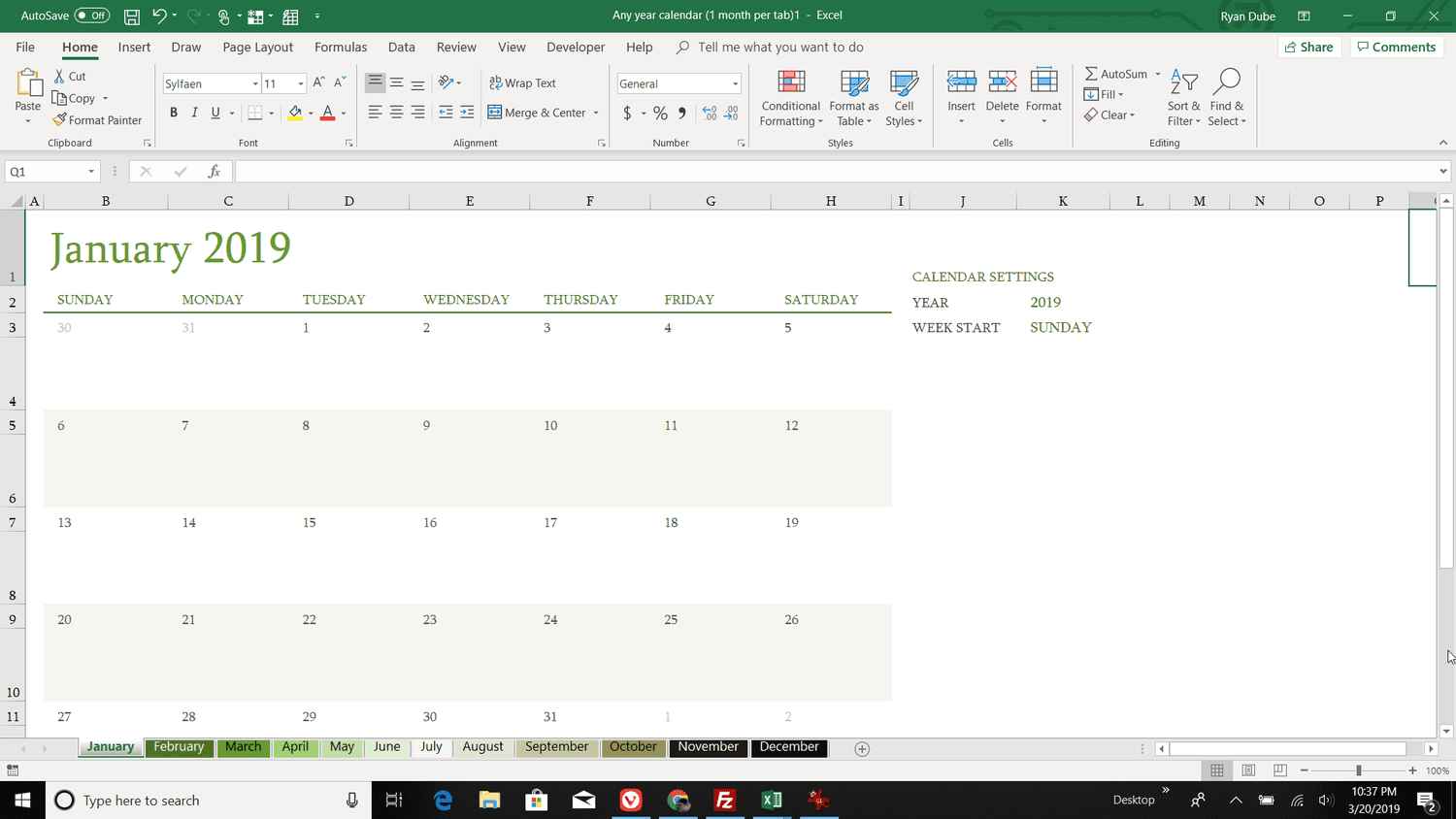 Cara Buat Kalender Otomatis di Microsoft Excel Tanpa Ribet
