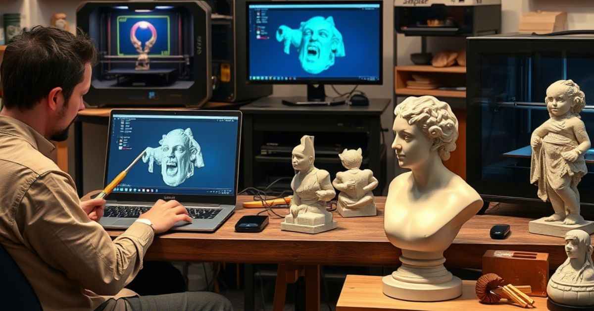 Mengenal Teknologi Modern untuk Membuat Patung Mulai dari Butsir hingga Printer 3D