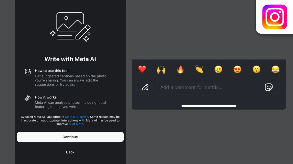 Meta Uji Coba AI untuk Menulis Komentar Pengguna di Instagram