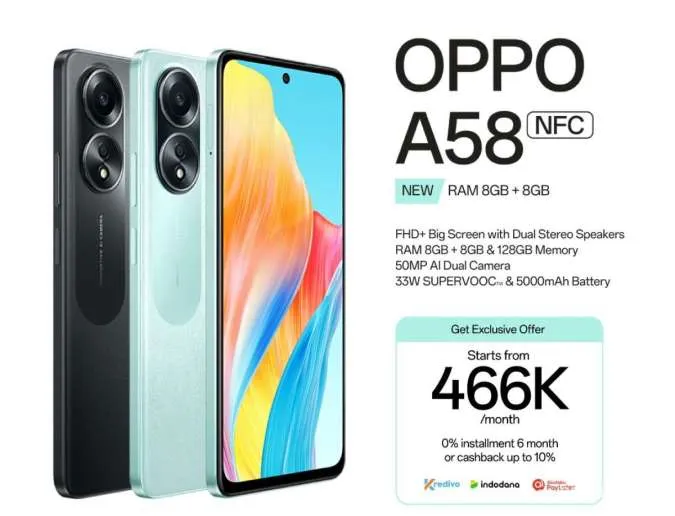 Oppo A58 Harga Mei 2025, Smartphone Andalan Anak Muda yang Suka Foto Selfie!