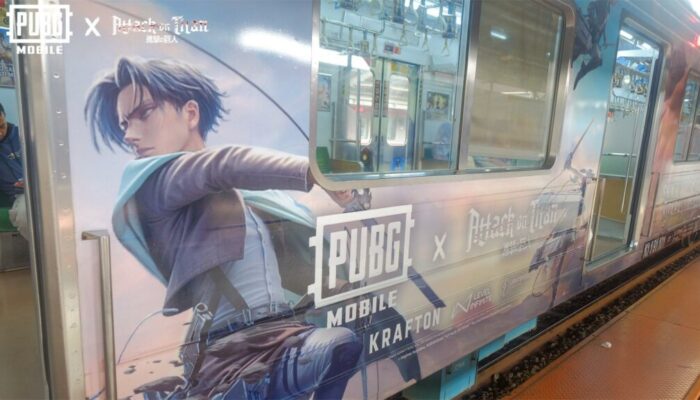 PUBG Mobile x Attack on Titan, pengalaman bermain game hadir di KRL!