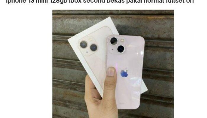 Spek dan Harga HP iPhone 13 Mini di Akhir Mei 2025, Ini Spesifikasi Ponsel Teringan Milik Apple