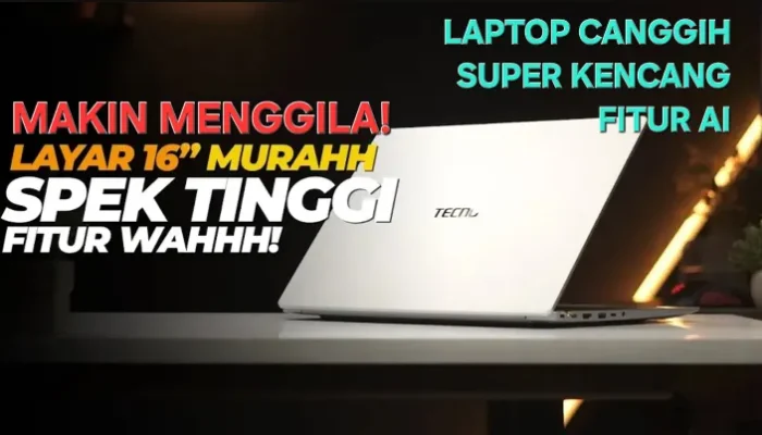 TECNO Luncurkan MEGABOOK S16, Laptop 16 Inci Tipis dan Ringan!