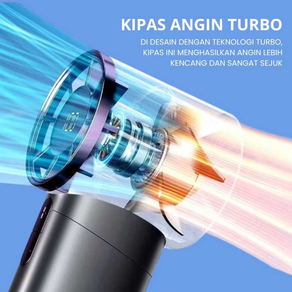 Promo Cecefancy GS-02 Kipas Angin Turbo Portable Handheld Rechargeable Mini Fan High Speed 10000RPM
