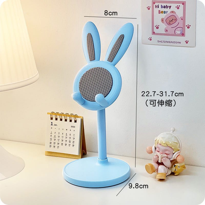 Stand Holder Phone Kelinci Cute Folding Dekstop Universal Portable