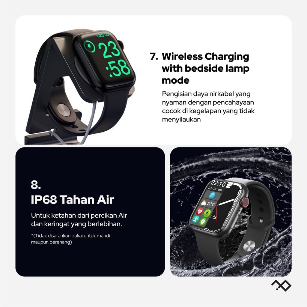 SmartWatch i9 PRO MAX S Original Smartwatch 2.3 “HD Full Touch Screen Wireless Charge Bluetooth Call Samsung Jam Tangan Pria Wanita