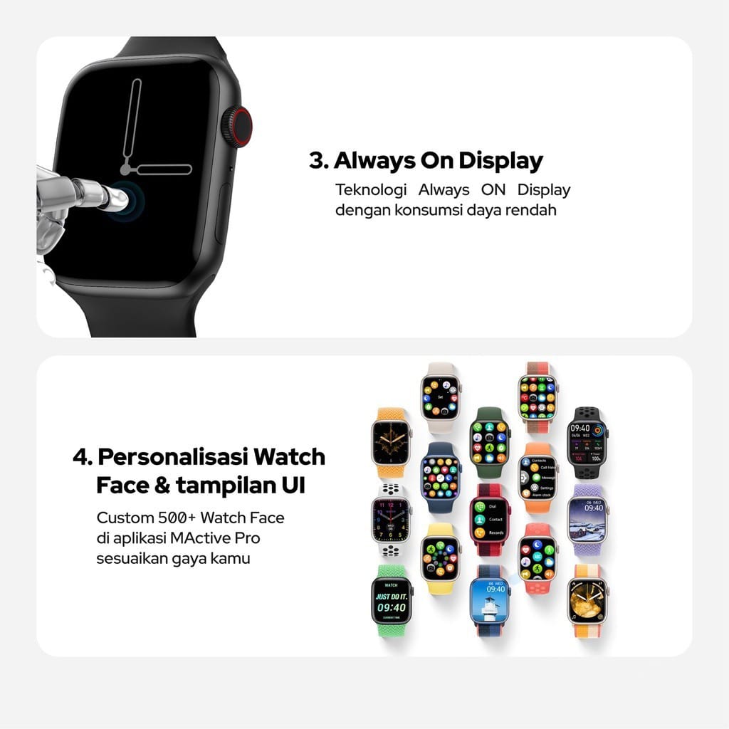 SmartWatch i9 PRO MAX S Original Smartwatch 2.3 “HD Full Touch Screen Wireless Charge Bluetooth Call Samsung Jam Tangan Pria Wanita
