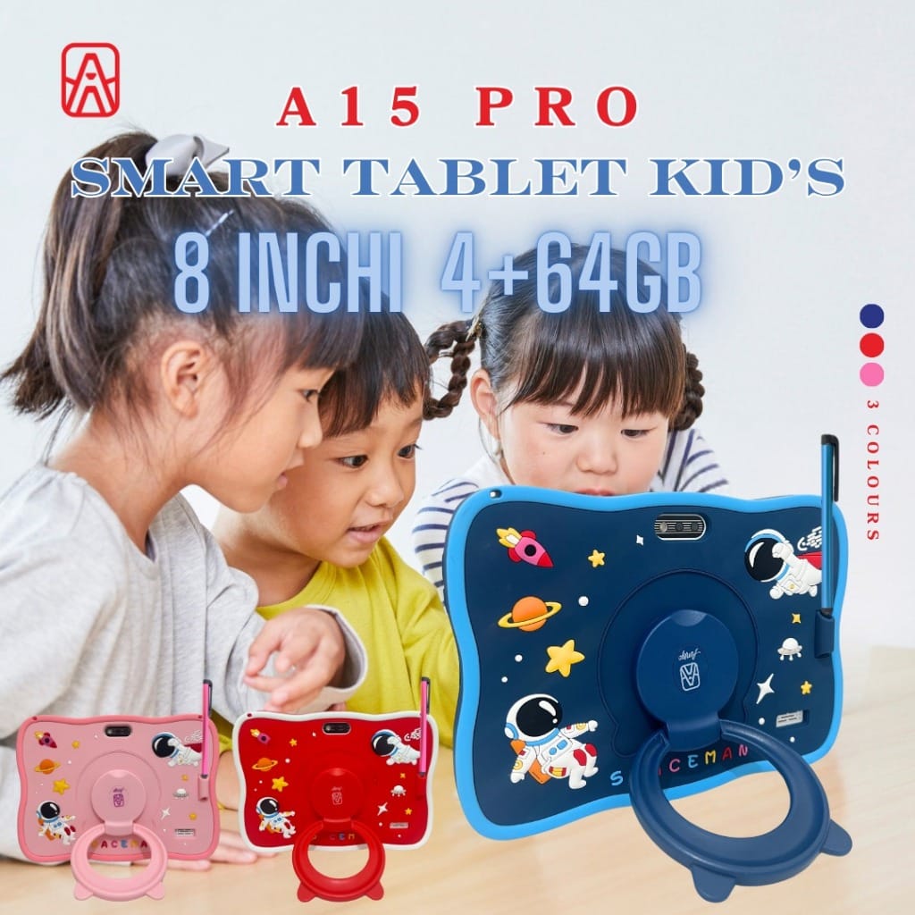 AMIYO Tablet Edukasi Anak A15Pro 4/64GB 2Camera Wifi/Hotspot Only 8 inchi IPS Screen 4500MaH Tablet Anak Murah /Tablet Edukasi