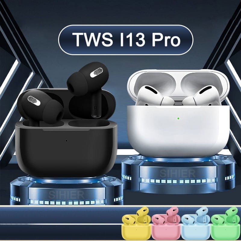 I13 Pro TWS Headset Bluetooth Bass 9D HiFi Stereo Sound Earphone Wireless Waterproof Headphone Henset Bloetooth with Microphone