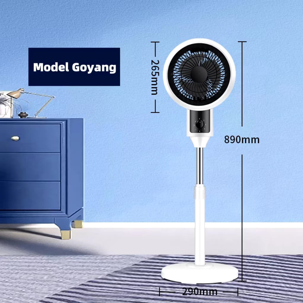 (CT) Kipas Angin Berdiri Listrik Premium Low Noise 3 Tingkat Kecepatan Angin / Stand Fan Elektric
