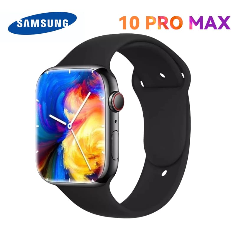 Samsung Samrt watch 10 Pro Max Original with 2.2″ HD AMOLED Display GPS NFC Waterproof Bluetooth Call Smartwatch wanita pria