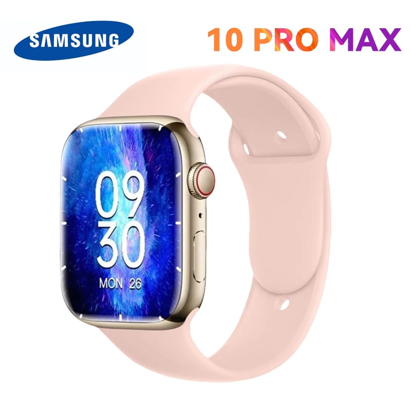 Samsung Samrt watch 10 Pro Max Original with 2.2″ HD AMOLED Display GPS NFC Waterproof Bluetooth Call Smartwatch wanita pria