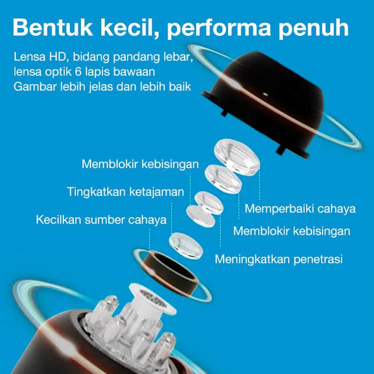 HW Kamera Mini WIFI CCTV Mini Tersembunyi Tanpa Kabel 1080P cctv wifi jarak jauh lewat hp camera cctv kamera kecil bluetooth camera