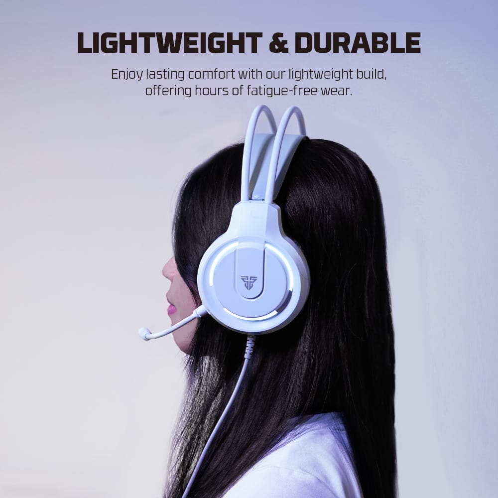 Fantech FLASH HQ53 Headset Gaming Mobile Wired Garansi Resmi 1 Tahun Black White