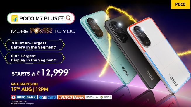 Poco M7 Plus 5G, Speknya Nggak Main-Main, Harganya Bikin Nagih!