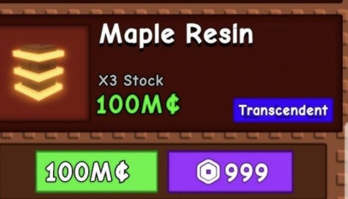 Resin Maple di Grow a Garden Roblox, Cara Mudah Dapetinnya!