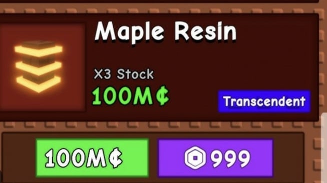 Resin Maple di Grow a Garden Roblox, Cara Mudah Dapetinnya!