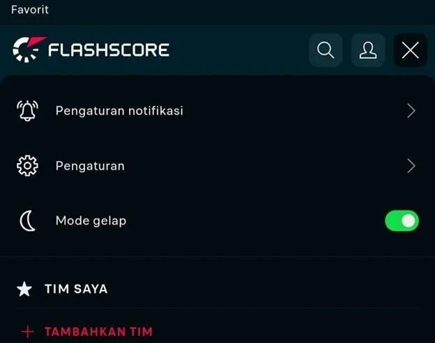 Mode Gelap (Dark Mode)