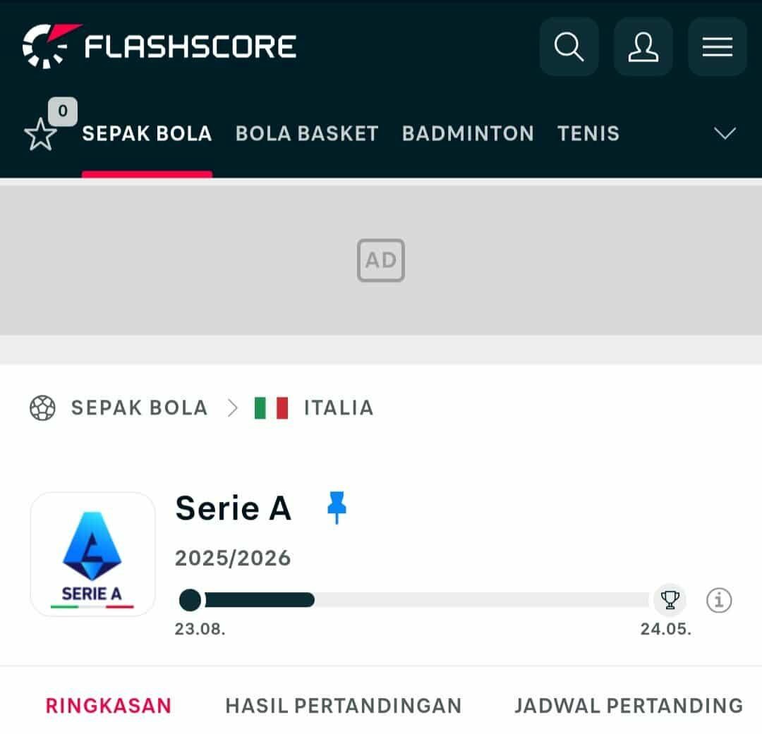 Pakai Flashscore untuk Melihat Skor Pertandingan Secara Real-Time